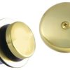 Bathroom Fixture Parts * | Hot Sale Kingston Brass Easy Touch Toe-Tap Tub Drain Kit With Brushed Brass Dtt5302A7