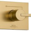 Bathroom Fixture Parts * | Best Deal Delta Faucet Delta Vero Monitor 14 Series Valve Only Trim, Champagne Bronze, T14053-Cz