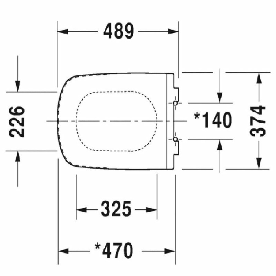 Bathroom Fixture Parts * | Wholesale Duravit Durastyle Toilet Seat, White