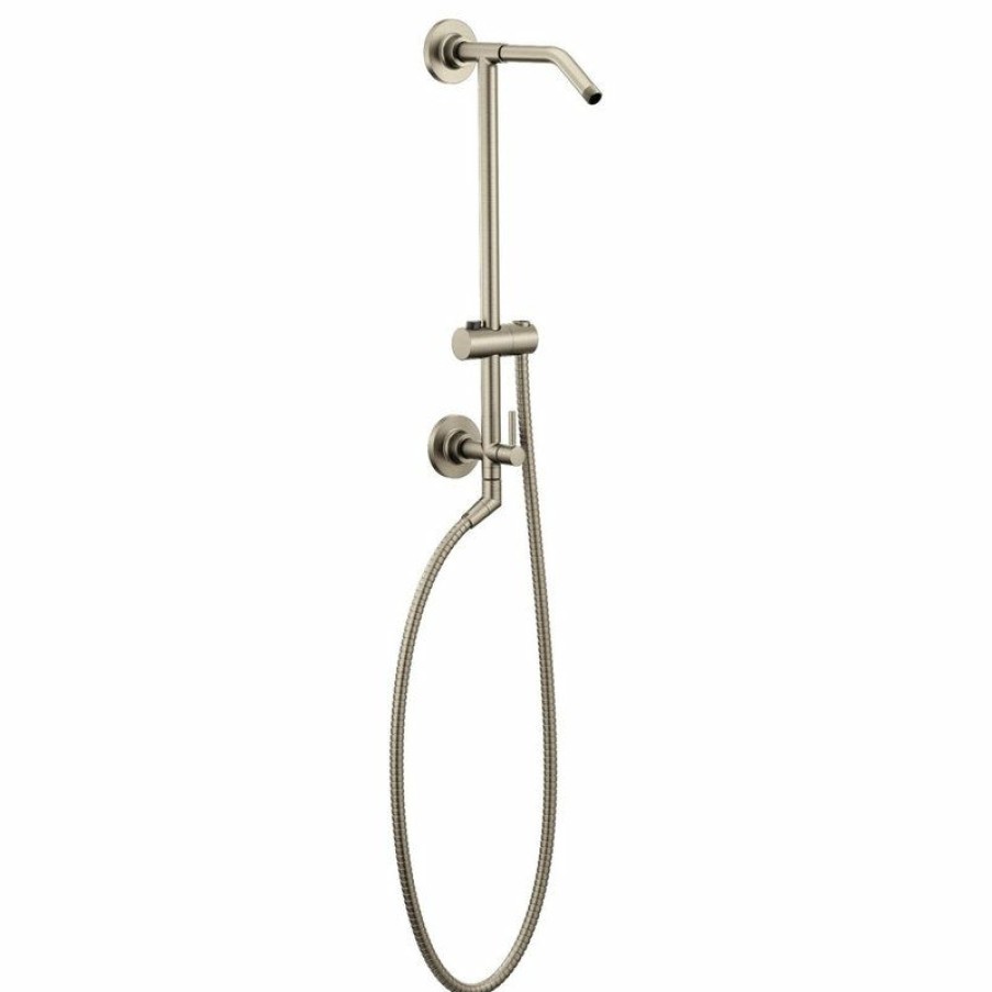 Bathroom Faucets * | Budget Moen Matte Black Shower Only, Brushed Nickel