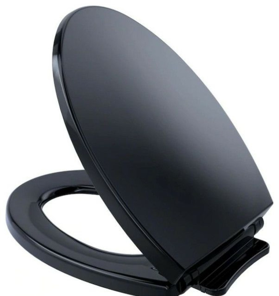 Bathroom Fixture Parts * | Best Deal Toto Softclose Elongated Toilet Seat, Ebony