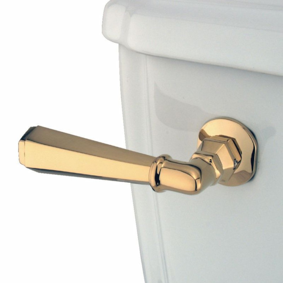 Bathroom Fixture Parts * | New Kingston Brass Toilet Tank Lever, Polished Brass