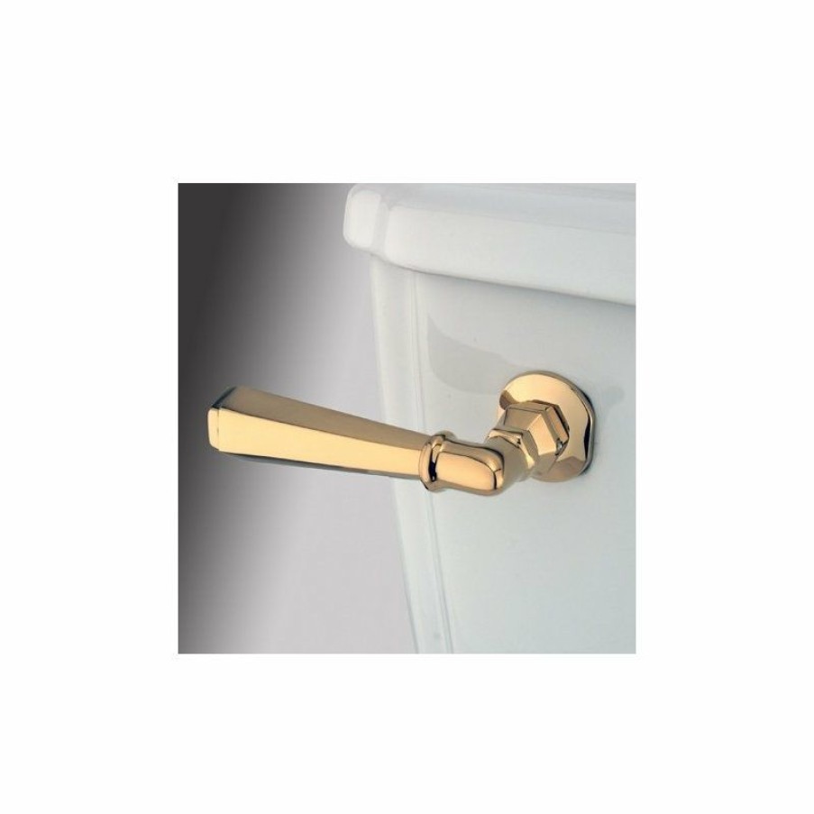 Bathroom Fixture Parts * | New Kingston Brass Toilet Tank Lever, Polished Brass