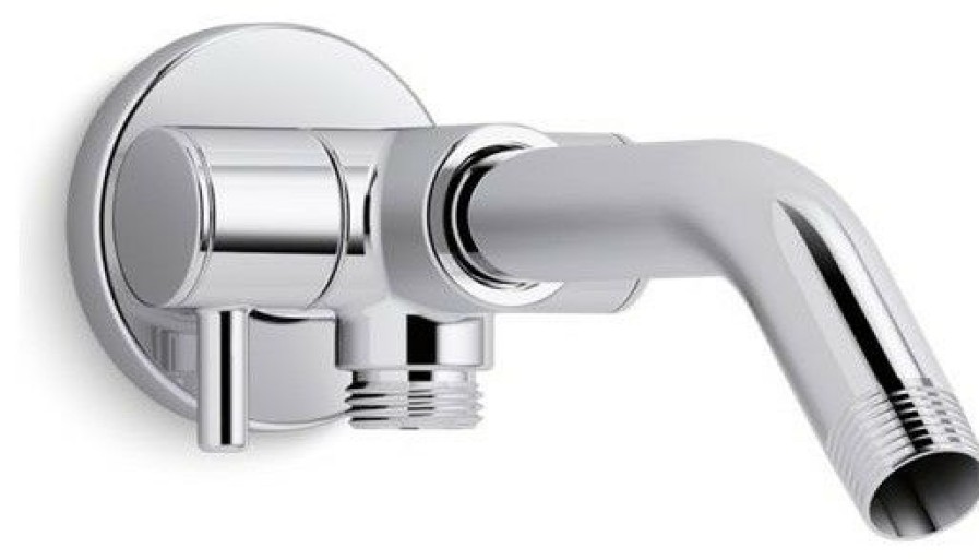 Bathroom Faucets * | New Kohler Shower Arm With 2-Way Diverter, Polished Chrome