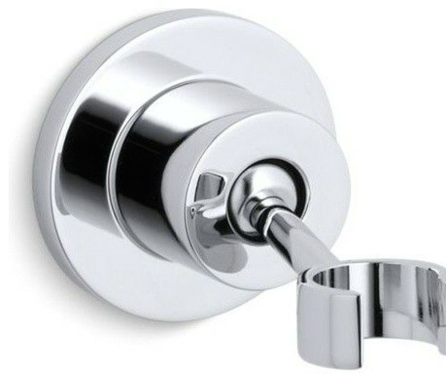 Bathroom Faucets * | Top 10 Kohler Stillness Adjustable Wall-Mount Holder, Polished Chrome