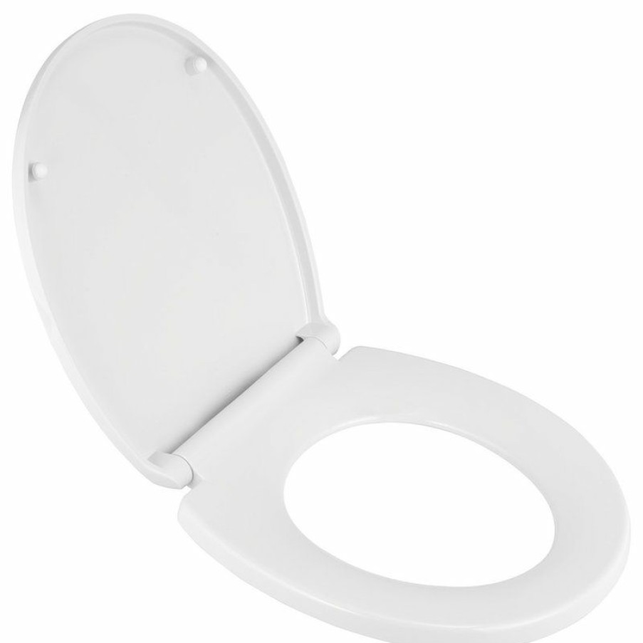 Bathroom Fixture Parts * | Hot Sale American Standard Brands American Standard Transitional Round Front Luxury Toilet Seat, White