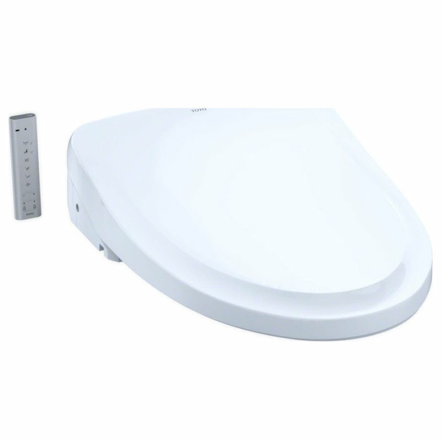 Bathroom Fixture Parts * | Best Pirce Toto Sw3054 Washlet S550E Elongated Bidet Seat Cotton