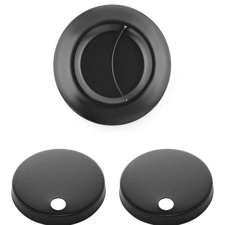 Bathroom Fixture Parts * | Budget Swiss Madison Toilet Hardware, Sm-2T120, Black