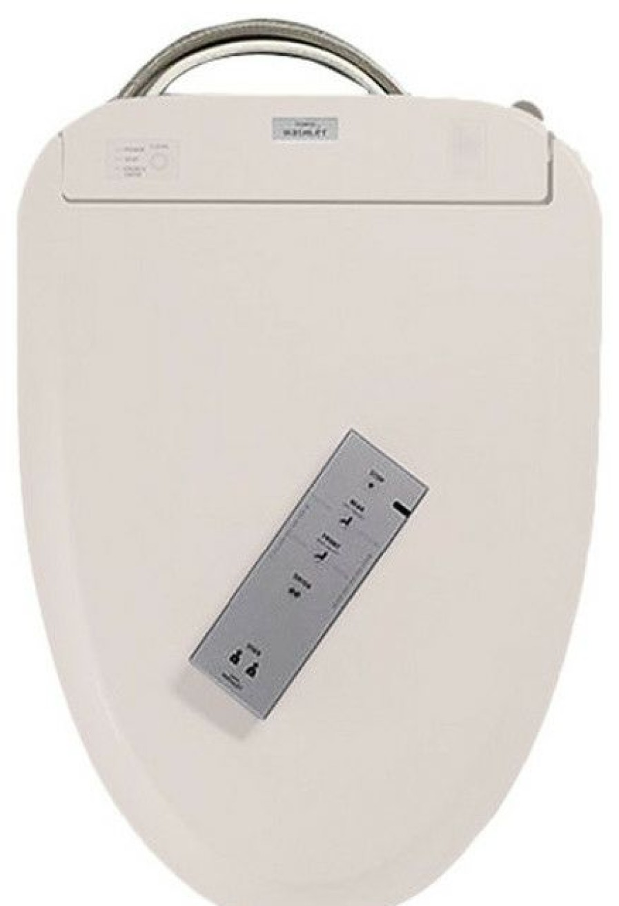 Bathroom Fixture Parts * | Buy Toto S350E Round-Bowl Washlet Seat With Ewater, Sedona Beige, Sw583#12