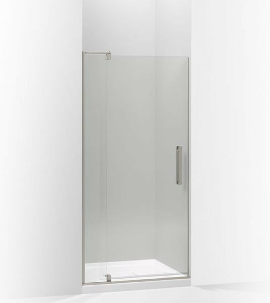 Showers * | Outlet Kohler Revel Pivot Shower Door, 70 H X 31-1/8 36 W, Anodized Brushed Nickel