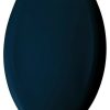 Bathroom Fixture Parts * | Best Pirce Bemis Manufacturing Company Elongated Plastic Toilet Seat With Whisper Close, Navy