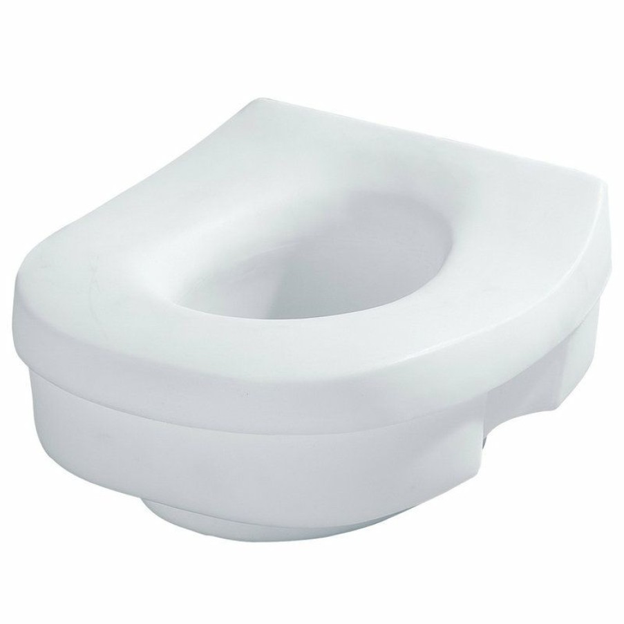 Bathroom Fixture Parts * | Hot Sale Moen Home Care Glacier Elevated Toilet Seat Dn7020