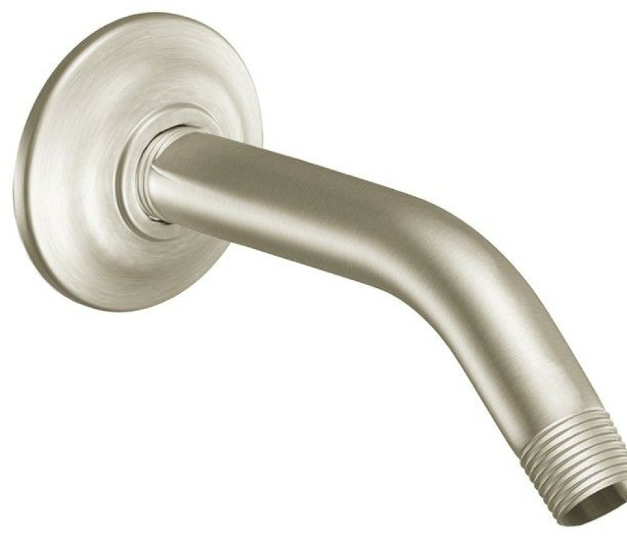 Bathroom Faucets * | Budget Moen Brushed Nickel 8 Shower Arm S122Bn