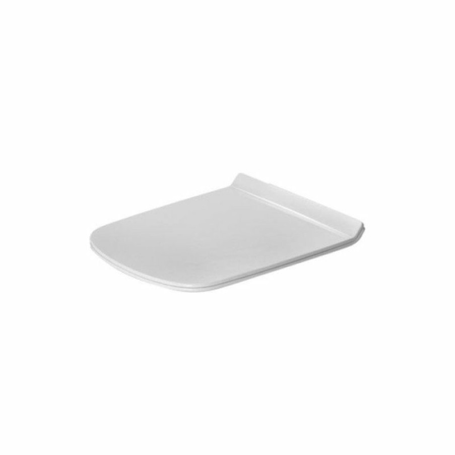 Bathroom Fixture Parts * | Cheap Duravit 006051 Durastyle Elongated Closed-Front Toilet Seat White