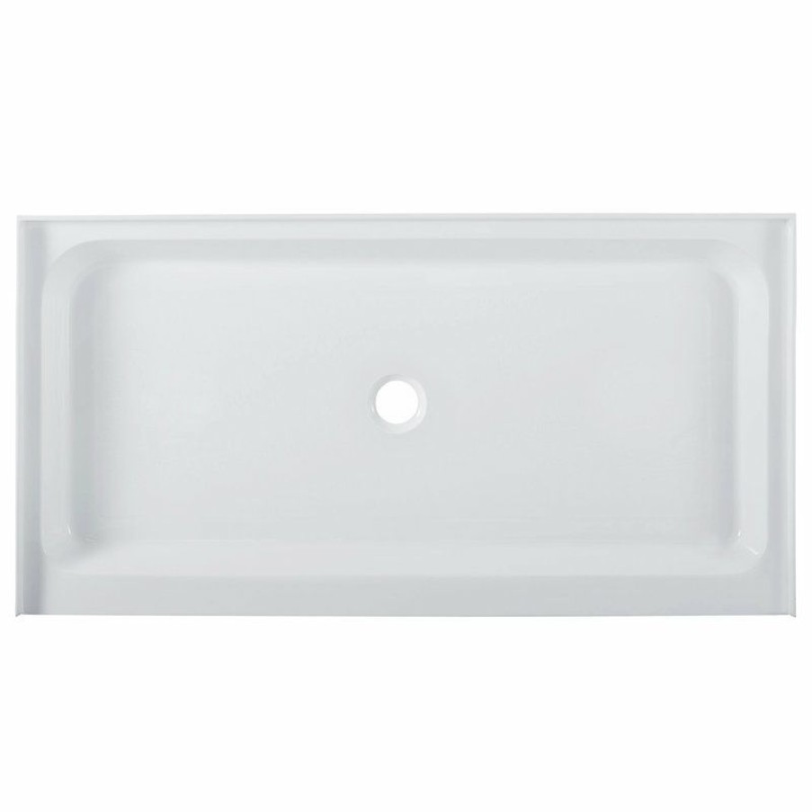 Bathroom Fixture Parts * | Discount Swiss Madison Voltaire 60 X 30 Acrylic White, Single-Threshold, Center Drain, Shower Base