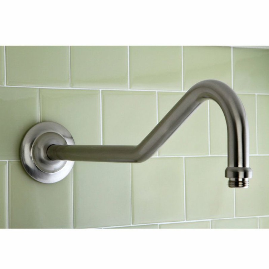 Bathroom Faucets * | Buy Kingston Brass Showerscape 17 Shower Arm, Brushed Nickel