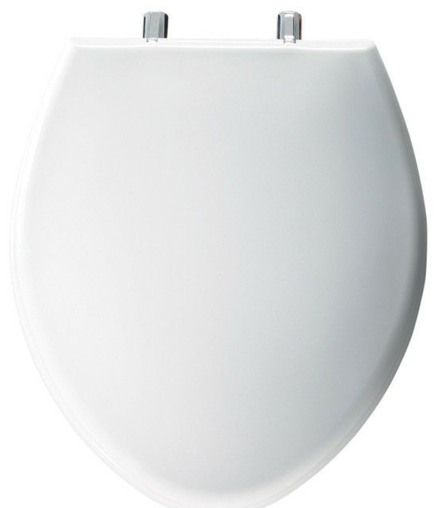 Bathroom Fixture Parts * | Best Pirce Bemis 1000Cp Round / Elongated Paramount Plastic Toilet Seat White