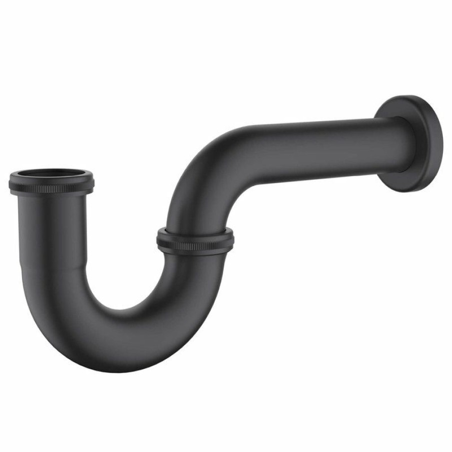 Bathroom Fixture Parts * | Budget Kibi Usa Kibi 1-1/2 P-Trap, Matte Black