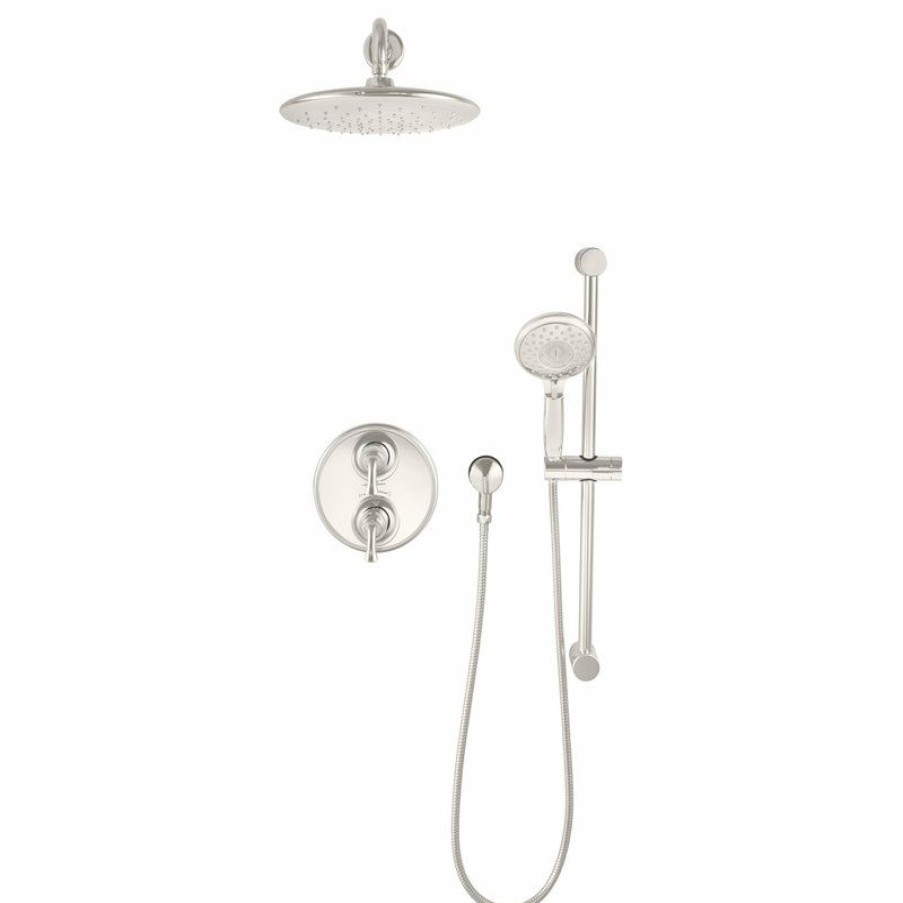 Bathroom Faucets * | Budget American Standard Brands American Standard 18 Shower Arm And Round Escutcheon, Polished Nickel