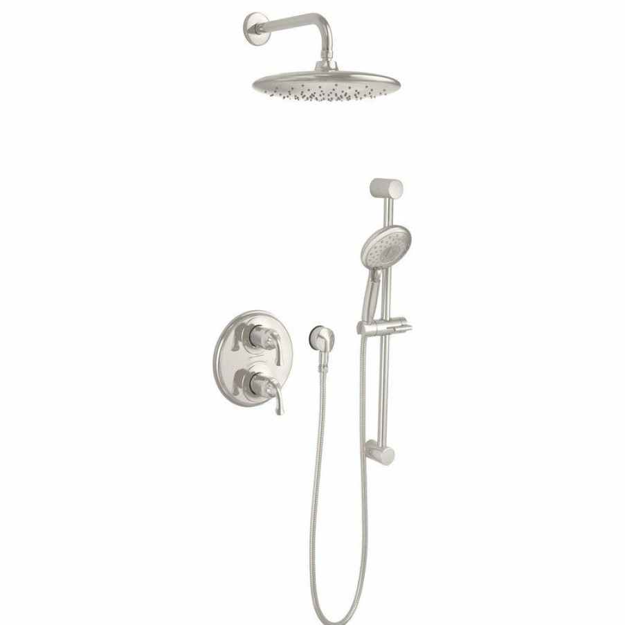 Bathroom Faucets * | Budget American Standard Brands American Standard 18 Shower Arm And Round Escutcheon, Polished Nickel