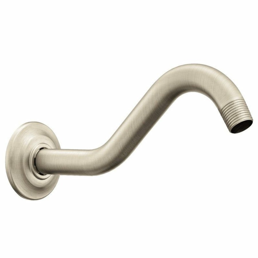 Bathroom Faucets * | Outlet Moen Belfield Brushed Nickel Shower Arm 177171Bn